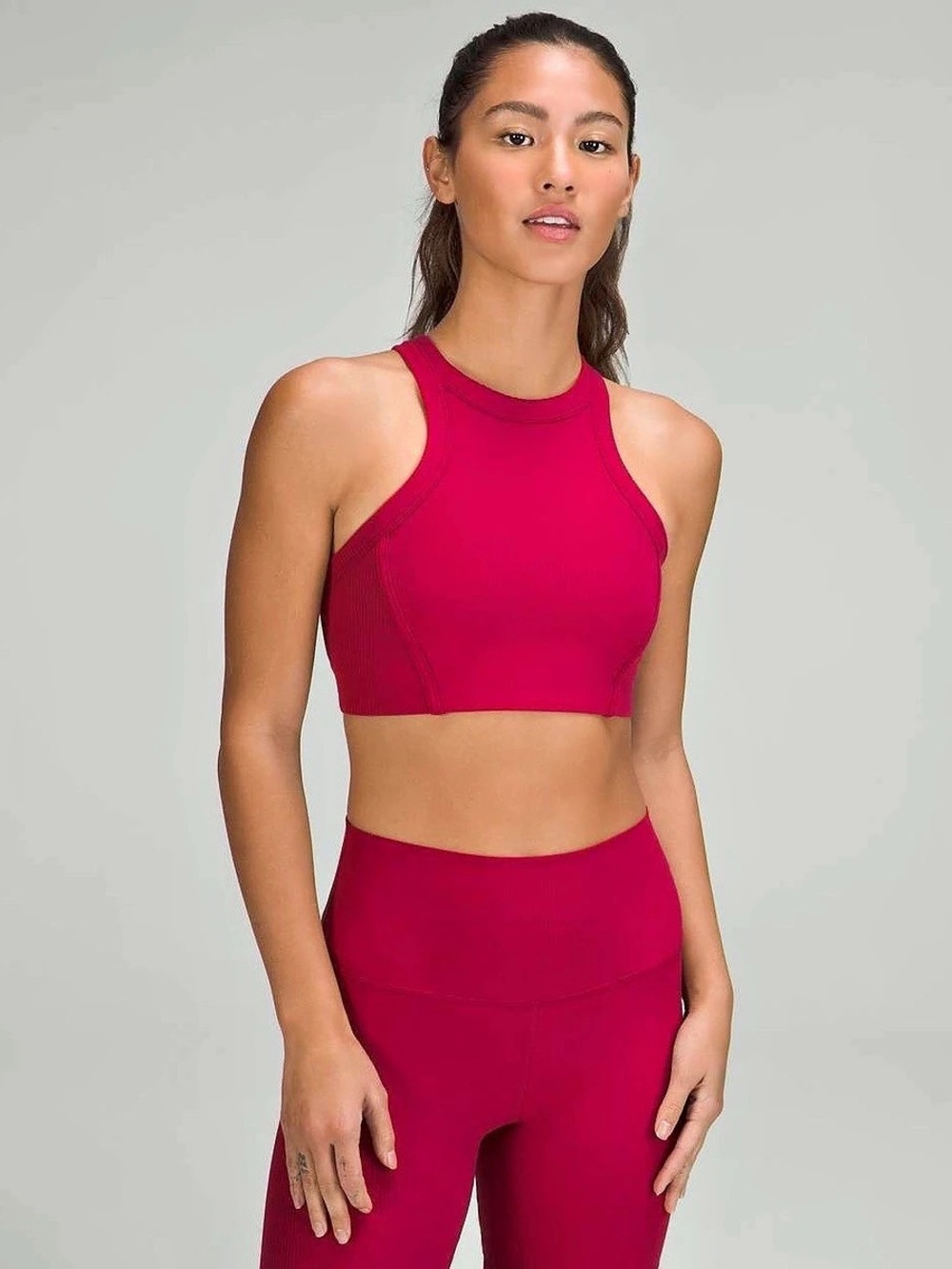 Lululemon Ribbed Nulu High-Neck Yoga Bra